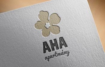 AHA Jasná - luxusné apartmány logo  grafika  print  web